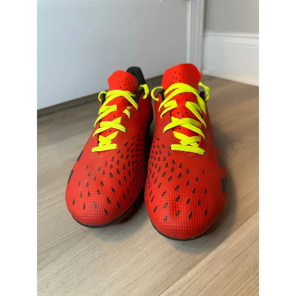Adidas Predator Freak .4 FxG Soccer Cleats Red Black Yellow Mens 13.5 FY0625